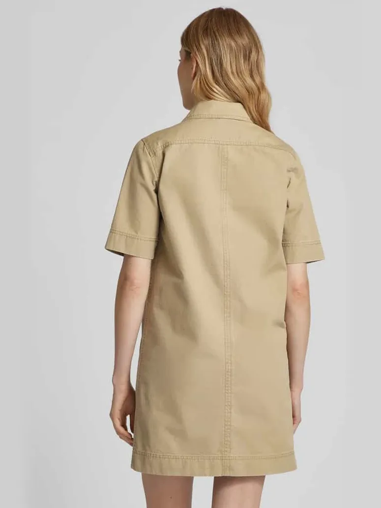 Zadig & Voltaire Mini-jurk met klepzakken, model 'RECORD' beige, foto 3