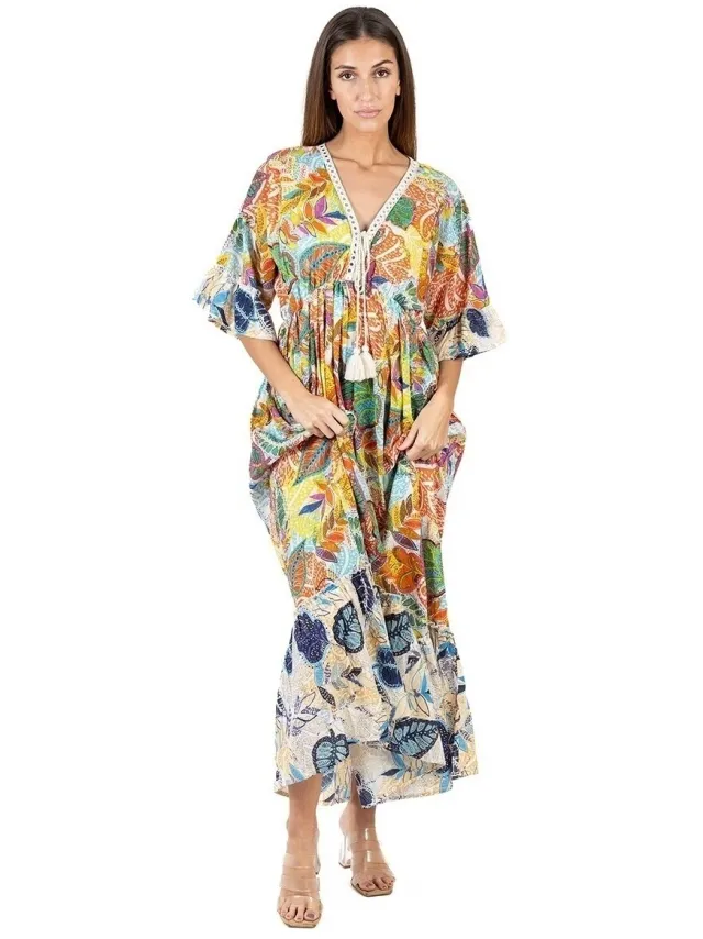 Isla Bonita By Sigris Lange Jurk Isla Bonita By Sigris Jurk Multicolour