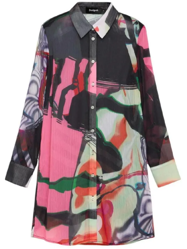 Desigual Korte Jurk Desigual 26WWVW43/2000 Zwart