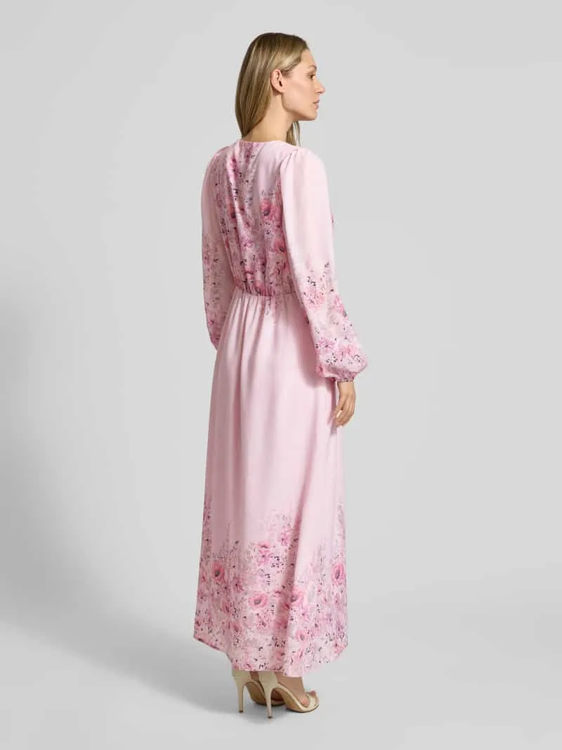 NEO NOIR maxi-jurk met V-hals model 'SILFI' roze, foto 3