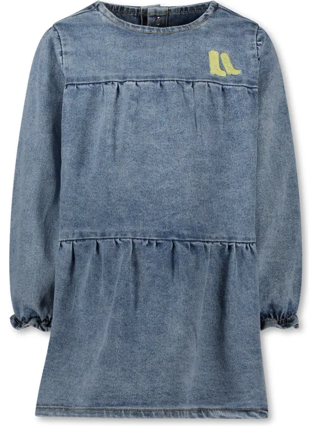 The New Chapter D407-7811 Meisjes Jurk Classic Denim