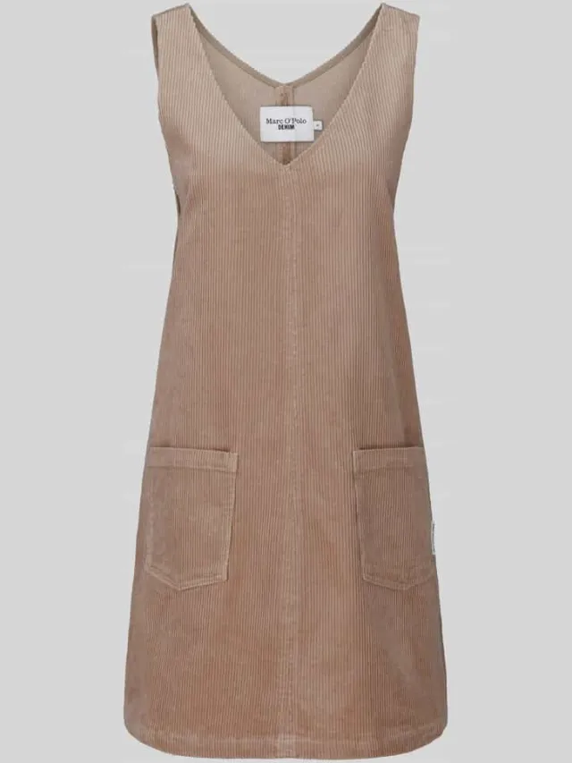 Marc O'Polo Mini-jurk van katoenmix Beige