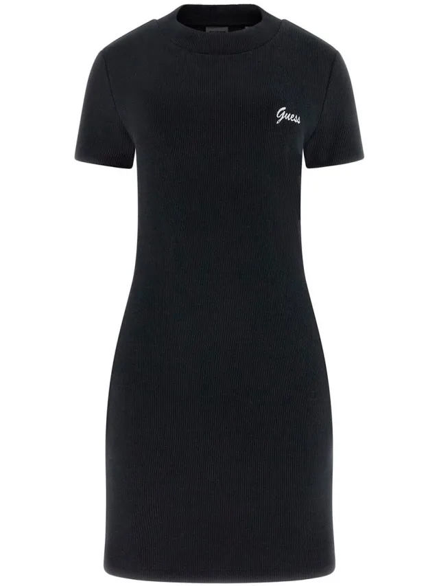 Guess Vrouwen fluwelen jurk Guess Paulina Zwart