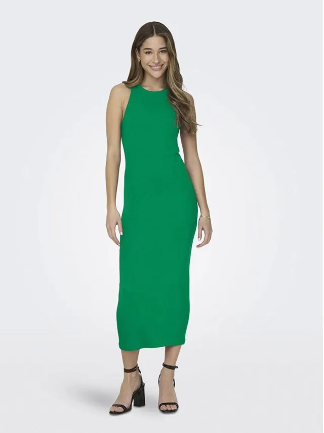 Only Betty Mouwloze Midi-jurk Groen XS Vrouw Green Bee