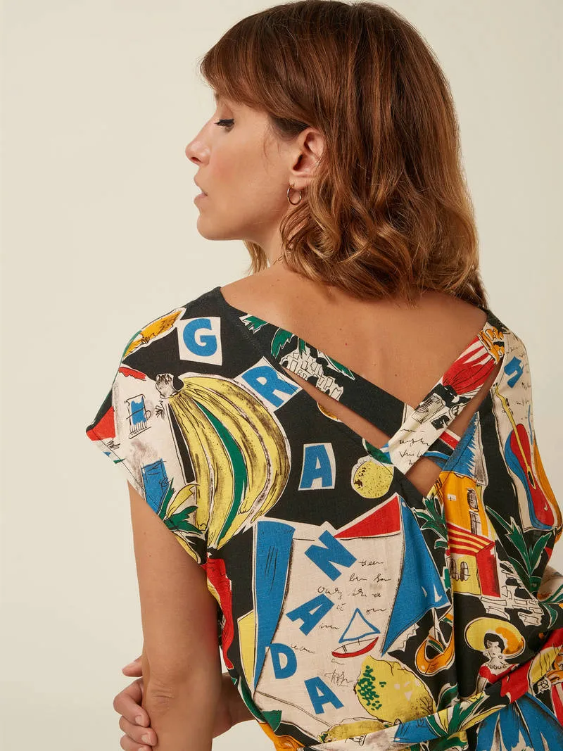 King Louie midi jurk multi, foto 4