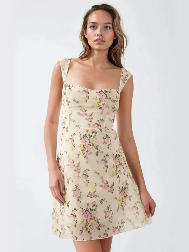 Hiccup Polkadot Tulle Mini Jurk Blush