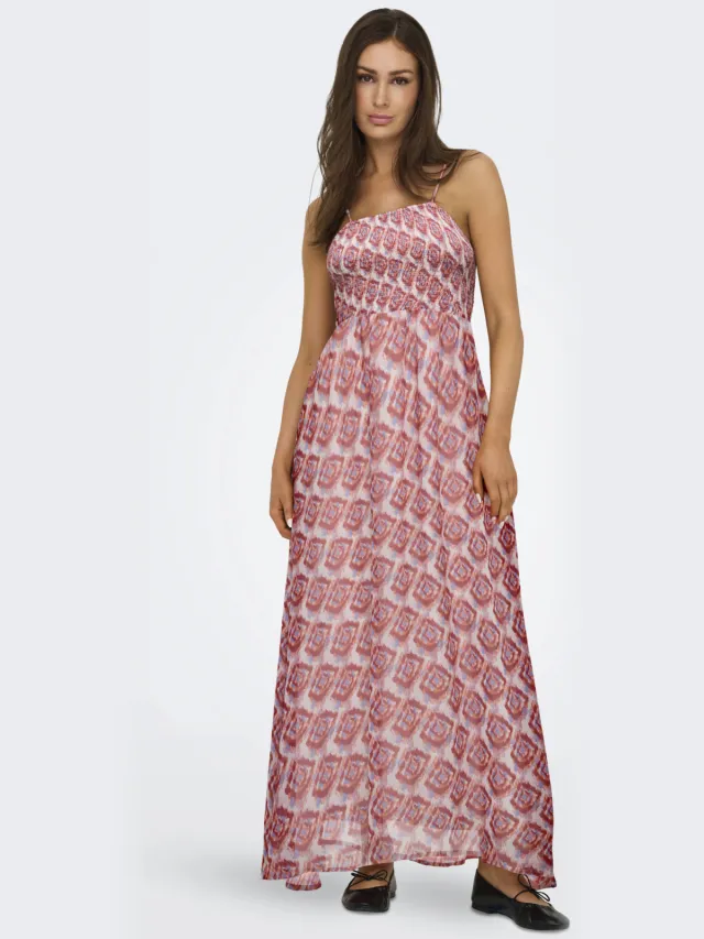 Only zomerjurk roze / blauw / oranje