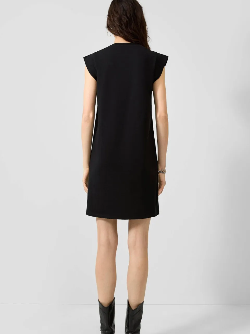 QS mini jurk - zwart, foto 3