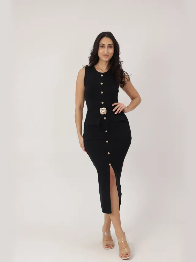 Elara Maxikleid Schwarz