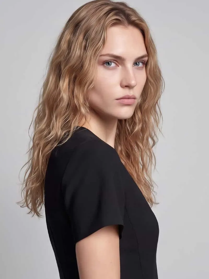 Hugo Getailleerde kokerjurk met viscosemix model 'Kimesa' zwart, foto 5
