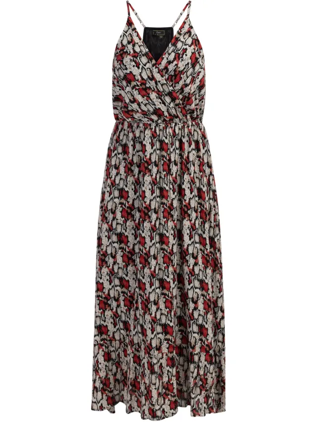 NAEMI Dress Rot Mehrfarbig