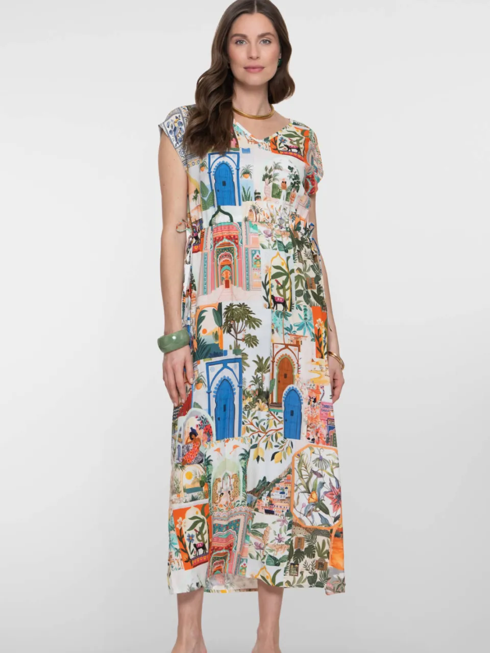Geisha zomerjurk multi multi/blauw, foto 4