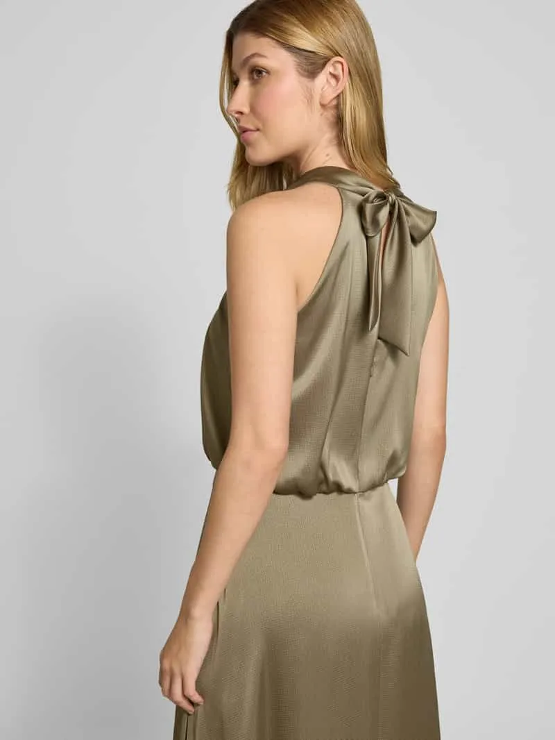 V by Vera Mont Cocktailjurk met vetersluiting en ritssluiting groen, foto 3