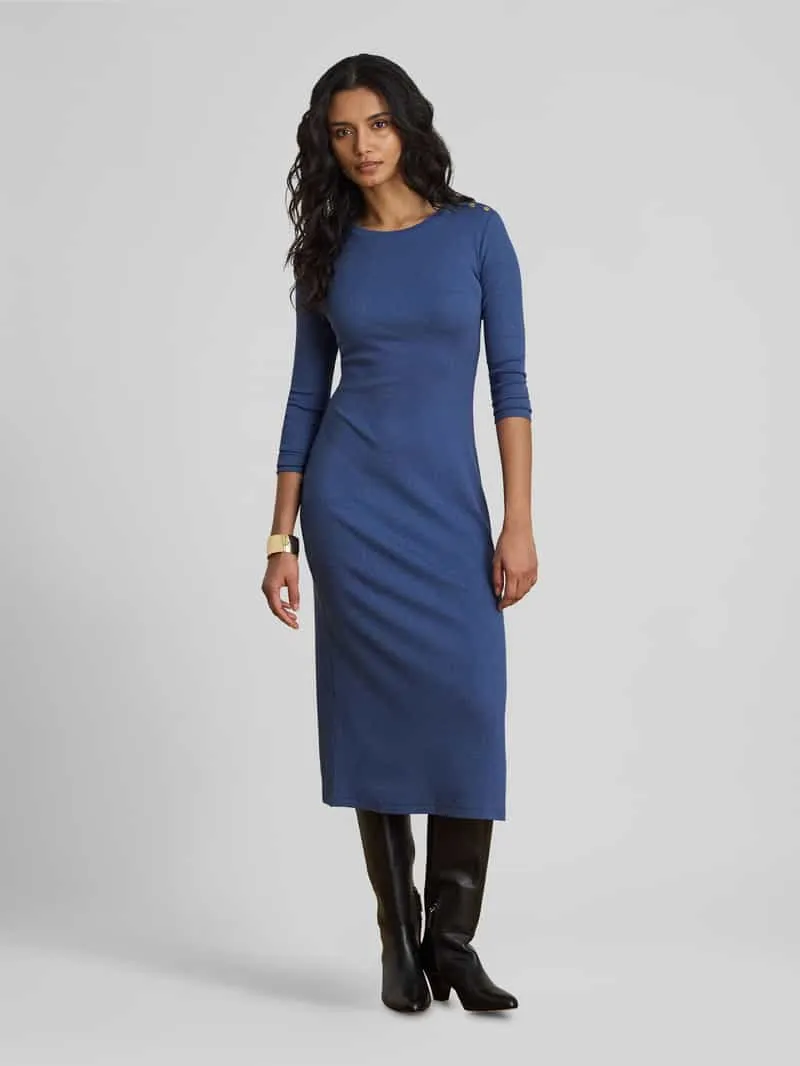 Lauren Ralph Lauren Nauwsluitende vrijetijdsjurk van katoenmix Blauw