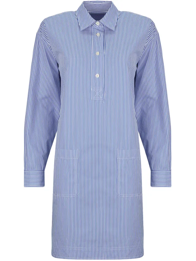 Lauren Ralph Lauren Korte Jurk Lauren Ralph Lauren WOVEN-SHIRT DRESS-DRESSES Blauw