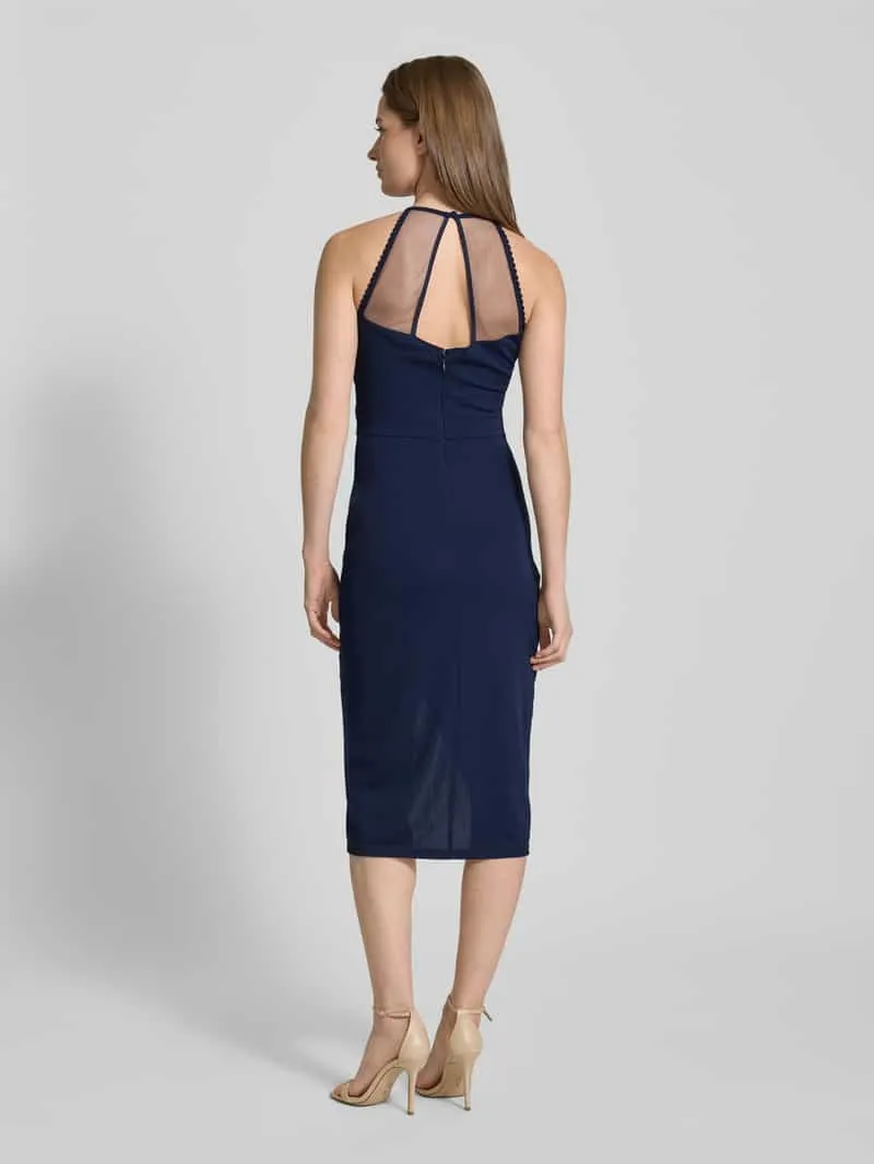 Lipsy Cocktailjurk met naadritssluiting Marineblauw