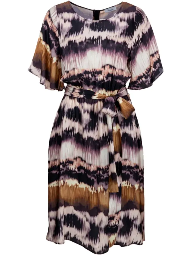 PRINCESS GOES HOLLYWOOD batik print jurk Bruin
