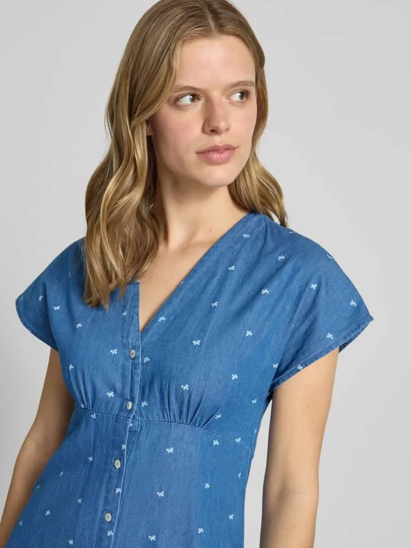 Only Getailleerde denimjurk van puur katoen model 'NOVA AZURE', foto 3