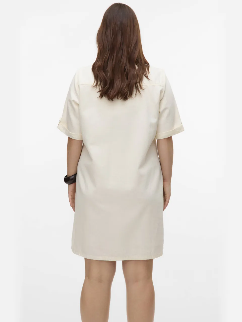 Vero Moda CURVE spijkerjurk ecru, foto 4