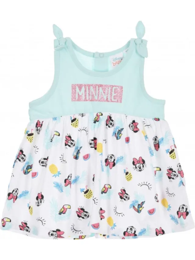 Disney Minnie Mouse baby zomer jurk - mintgroen - maat 86 (24 maanden)