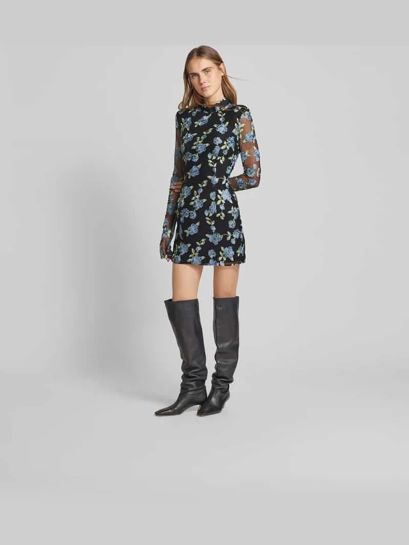 Rotate Mini-jurk met rugdecolleté Zwart