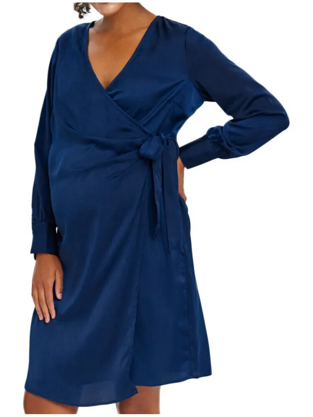 Vero Moda Jurk Vero Moda Maternity Isa Blauw
