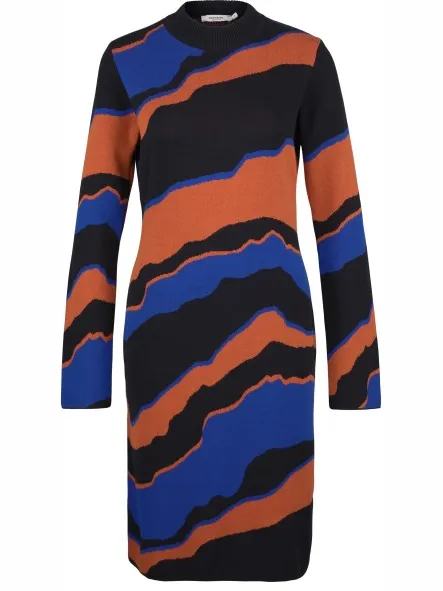 Dedicated Women's Dress Lo Pepita Cats - Jurk, meerkleurig