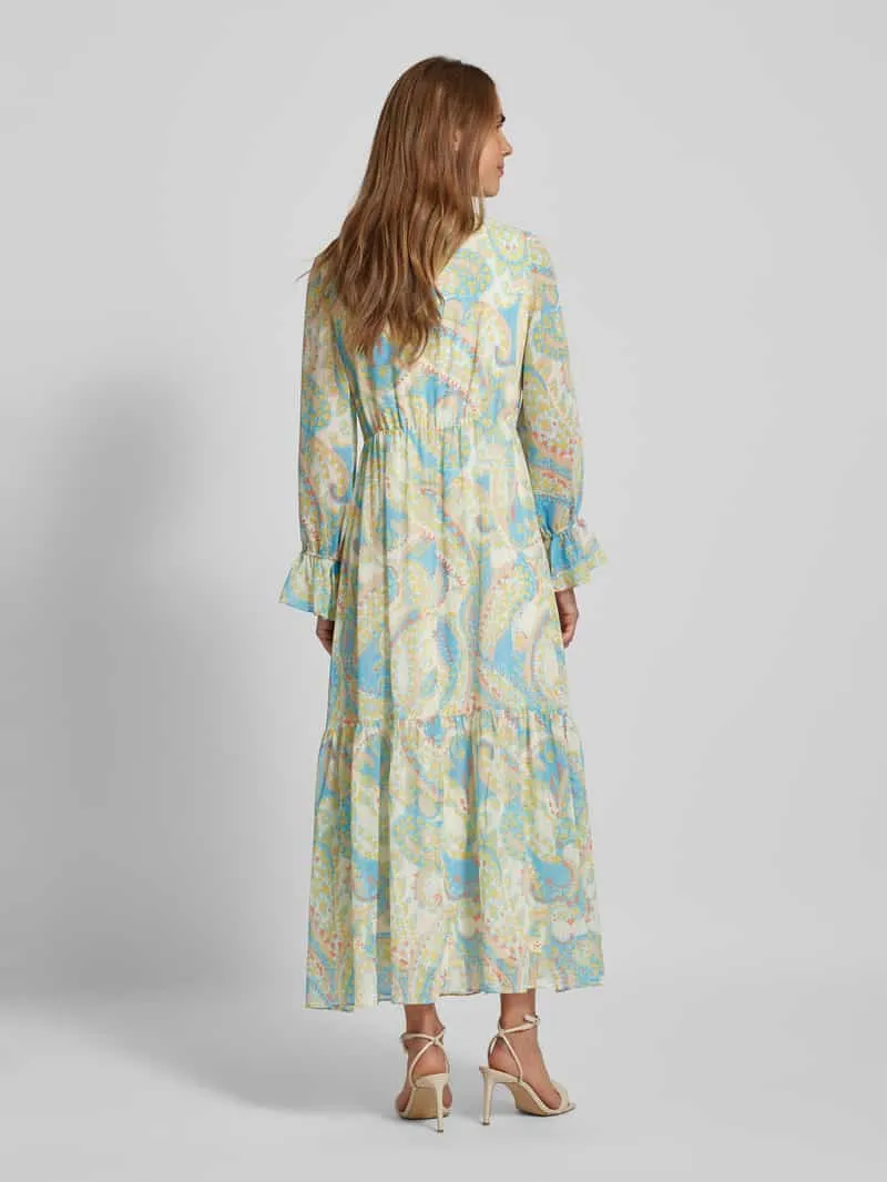s.Oliver Maxi-jurk met V-hals geel, foto 3