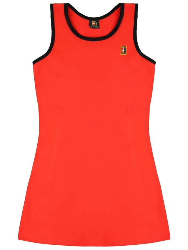 Nike Dri-Fit Mouwloze Ronde Hals Rood Dames Sport Jurk 240606 605