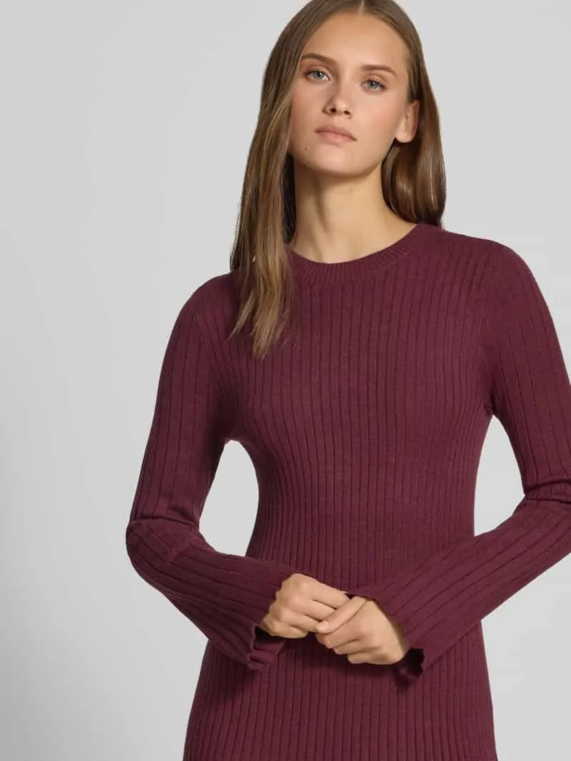 Only Nauwsluitende vrijetijdsjurk van viscosemix model 'MICHELLA' bordeaux, foto 5