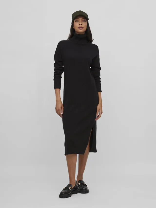 Vila maxi-jurk Col Black