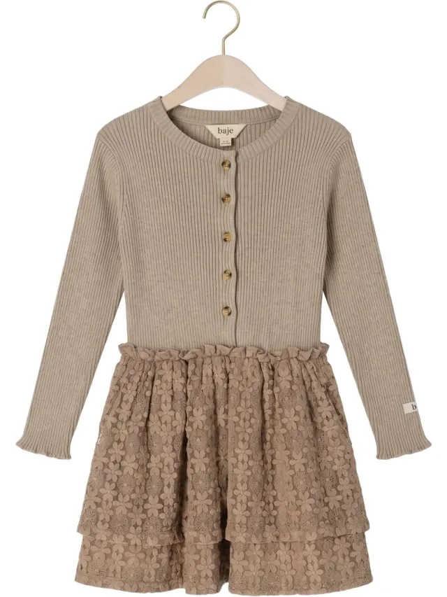 BAJE STUDIO Meisjes Jurken Nysha - Beige