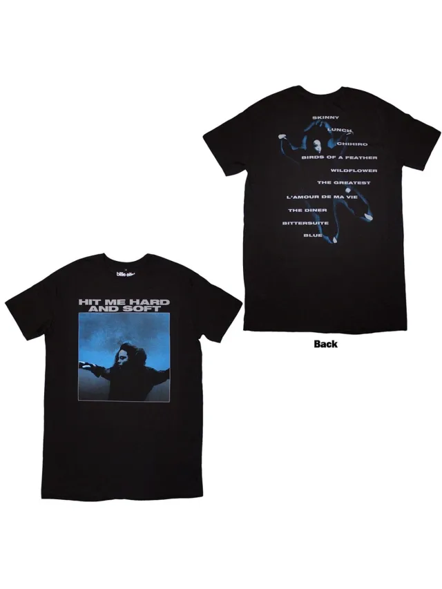 Billie Eilish HMHAS Tracklist T-shirtjurk - 2XL - Zwart