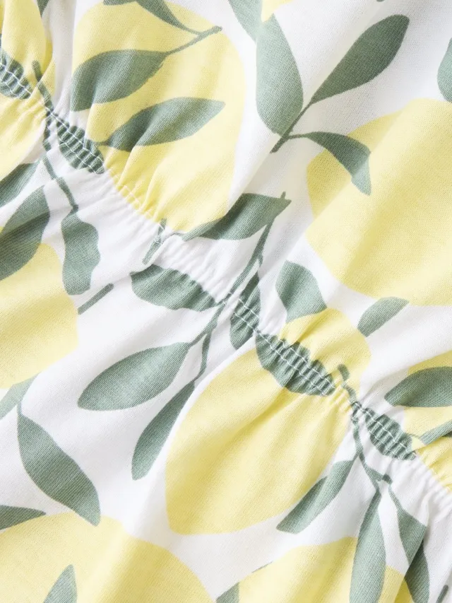 GUPPY GKFJANA SL DRESS CAM Meisjes Jurk Pastel Yellow