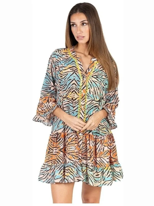 Isla Bonita By Sigris Jurk Isla Bonita By Sigris Jurk Multicolour
