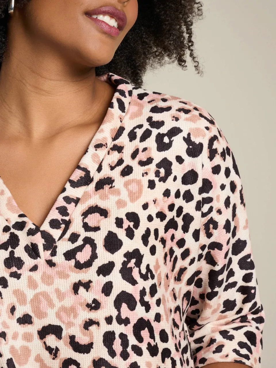 LOLALIZA midi jurk met dierenprint - meerkleurig multi, foto 6