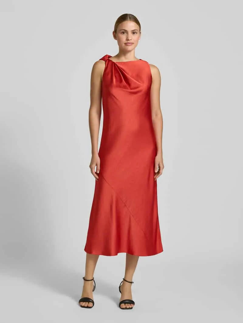 Ted Baker relaxed fit midijurk van satijn model 'Elouize' Rood
