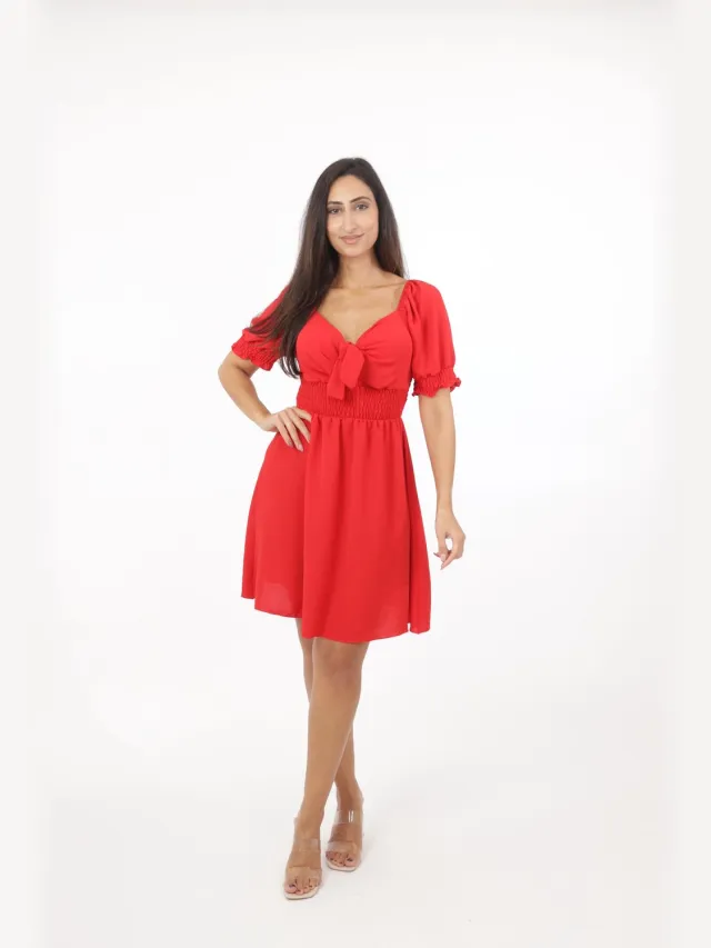 Elara Midikleid Rot