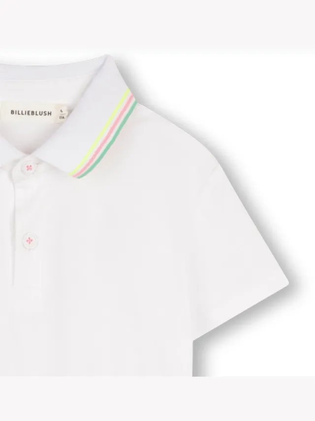 Billieblush U21830 Korte Mouw Jurk Wit,Roze 6 Years Meisje Meerkleurig