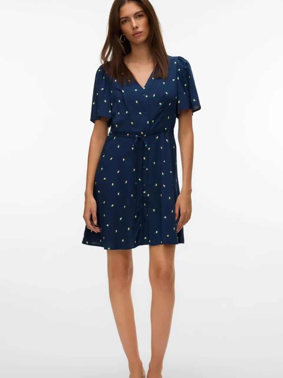 Vero Moda viscose zomerjurk met print - marineblauw, foto 4