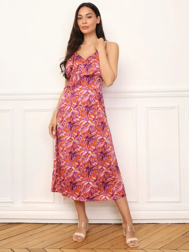 La Modeuse Jurk La Modeuse 71006_P166365 Oranje