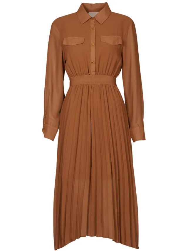 Betty London Lange Jurk Betty London MADULIE Bruin
