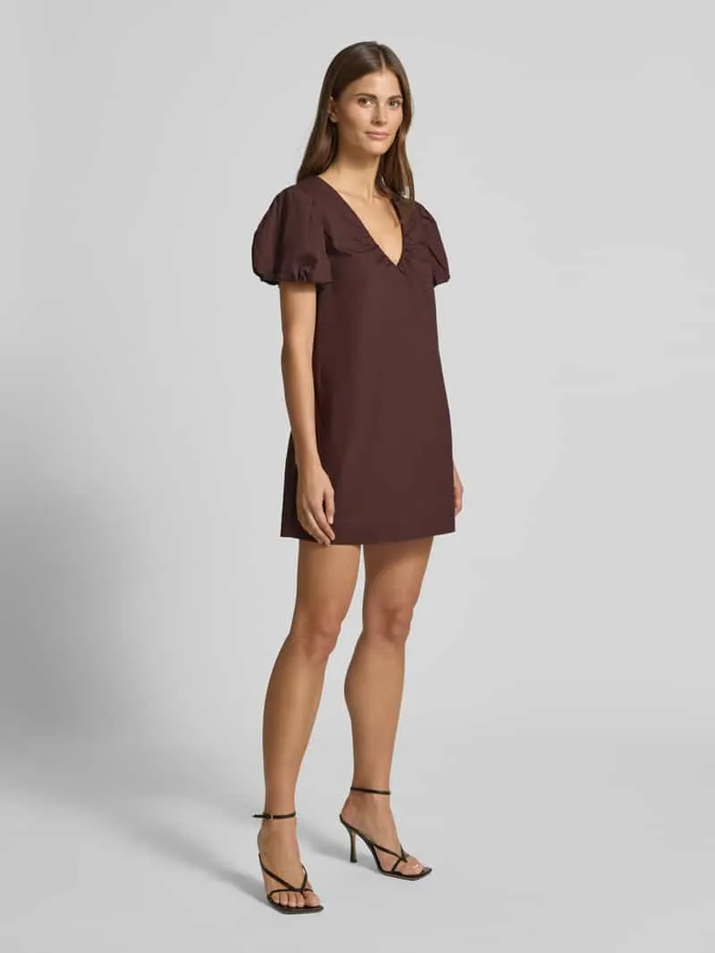 Forever New Cocktailjurk met V-hals Chocoladebruin