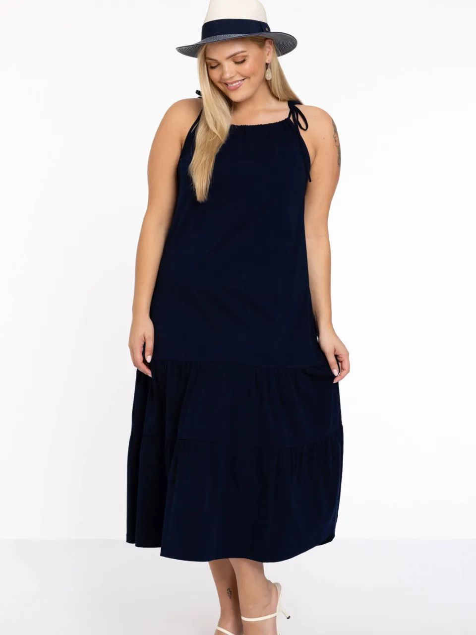 Yoek jurk donkerblauw, foto 4