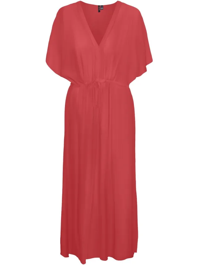 Vero Moda VMMENNY SS 7/8 KAFTAN WVN GA - Dames - Maxi jurken cayenne