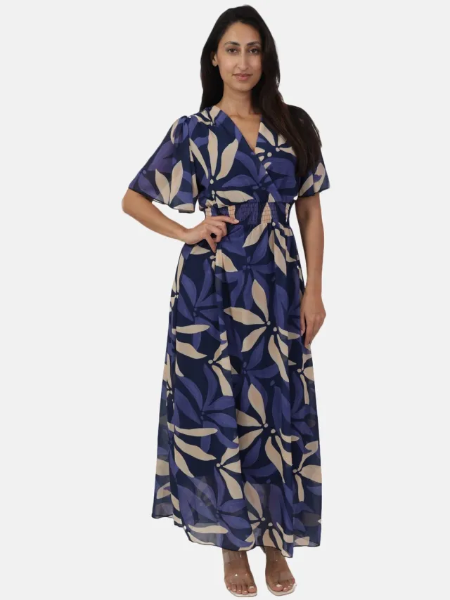 Elara Maxikleid Navyblau