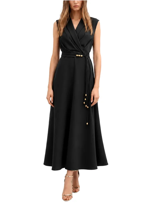 Marella Lange Jurk Marella MLTCALI Zwart