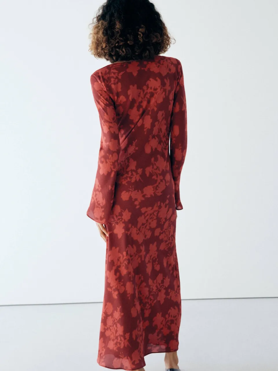 Mango gebloemde bodycon jurk - rood, foto 3