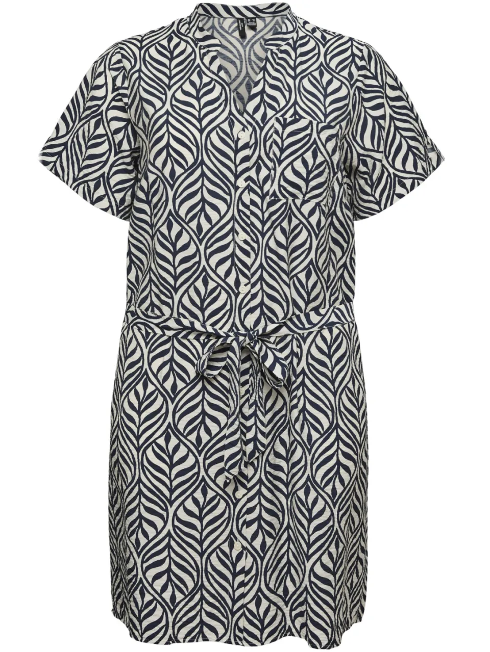 Vero Moda CURVE korte jurk donkerblauw donkerblauw/wit, foto 2