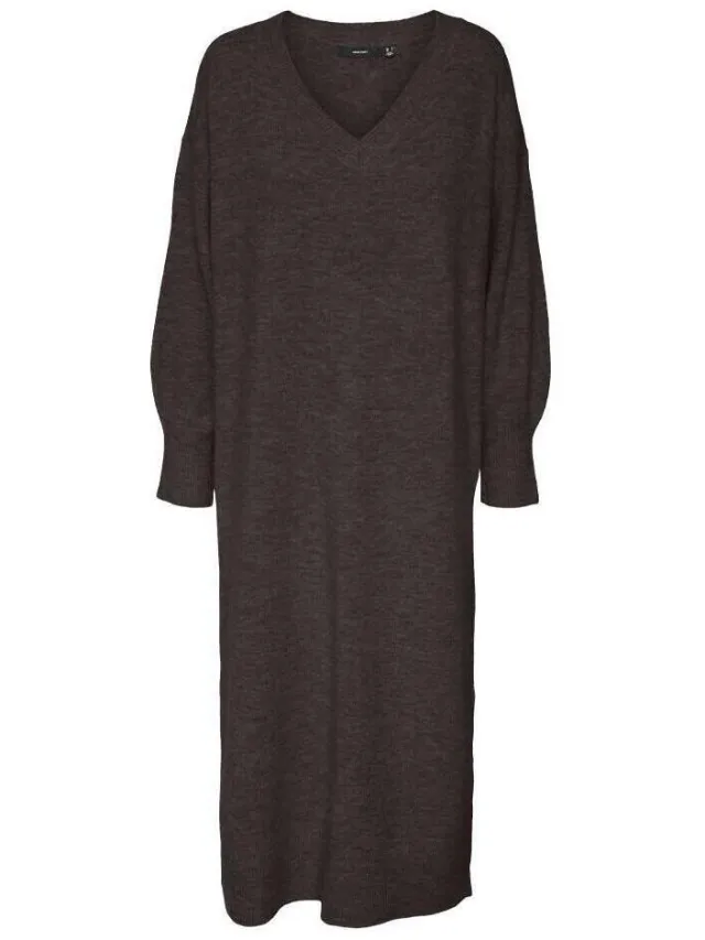 Vero Moda Lange Jurk Vero Moda Jupiter Bruin